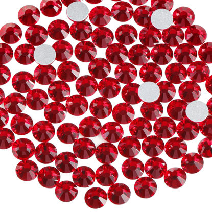 Picture of beadsland 1440 Piece Flat Back Crystal Rhinestones Round Gems,1.3mm-6.5mm,Dark Siam(SS16(3.8-4.0mm))