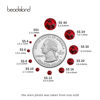 Picture of beadsland 1440 Piece Flat Back Crystal Rhinestones Round Gems,1.3mm-6.5mm,Dark Siam(SS16(3.8-4.0mm))