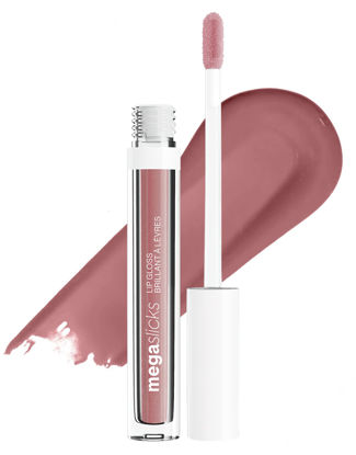 Picture of wet n wild Mega Slicks Lip Gloss | Long Lasting | Hyaluronic Acid | High Shine | Rose Pink Lowkey Pink