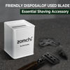 Picture of ZOMCHI Razor Blade Bank for Safety Razor Blade Storagement, Used Double Edge Safety Razor Blade Disposal Case (White)