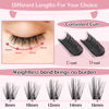 Picture of Cluster Lashes, 72 Pcs Individual Lashes, Lash Clusters DIY Eyelash Extension, Super Thin Band Reusable Soft & Comfortable (Fetching-D-10mm)