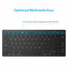 Picture of OMOTON Ultra-Slim Bluetooth Keyboard Compatible with iPad 10.2(9th/ 8th/ 7th Generation)/ 9.7, iPad Air 4th Generation, iPad Pro 11/12.9, iPad Mini, and More Bluetooth Enabled Devices, Black