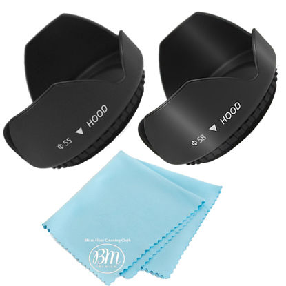 Picture of 55mm and 58mm Digital Tulip Flower Lens Hood for Nikon D3500, D5600, D3400 DSLR Camera with Nikon 18-55mm f/3.5-5.6G VR AF-P DX and Nikon 70-300mm f/4.5-6.3G ED