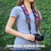 Picture of USA Gear TrueSHOT Neck Strap Neoprene Camera Straps - Padded Camera Strap, Pockets, and Quick Release Buckles - Compatible with Canon, Nikon, Sony and More DSLR and Mirrorless Cameras (Southwest)