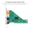 Picture of 120dB PCI Sound Card, 4 Channel Surround Sound Sound Card, Full Duplex Playback, Support 3D/A3D/DLS/EAX/SPDIF/OUT, for Win 98/2000/XP/NT