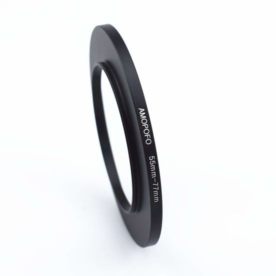 Picture of 55mm to 77mm Step-Up Ring Filter adapter/55mm to 77mm Camera Filter Ring for 77mm UV,ND,CPL,Metal Step Up Ring