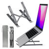 Picture of avakot Small Laptop Stand/ Holder for Desk 7-Angle Adjustable | Ergonomic Foldable Aluminum Anti-Slip Portable Computer Riser for MacBook iPad Tablet 9-15.6 Inch | Gray