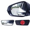 Picture of Livtee Framed Rectangular Blind Spot Mirror, HD Glass and ABS Housing Convex Wide Angle Rearview Mirror with Adjustable Stick for Universal Car (2 pcs)