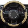 Picture of Universal Car Steering Wheel Cover Breathable Anti-Slip, 15 inch Microfiber Leather Auto Steering Wheel Cover for Car Truck SUV Classic Beige