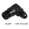 Picture of EVIL ENERGY 6AN to 3/8" NPT Male 90 Degree Fitting Adapter Aluminum