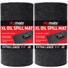 Picture of Drymate XL Oil Spill Mat (36" x 59") (2-Pack), Premium Absorbent Oil Pad, Reusable, Washable, Durable, Waterproof Backing Contains Liquids, Protects Garage Floor Surface (USA Made)