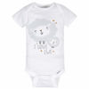 Picture of Gerber Baby 8-Pack Short Sleeve Onesies Bodysuits, Sheep Grey, 0-3 Months