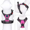 Picture of PHOEPET Reflective Dog Harness Large Breed Adjustable No Pull Vest with with Handle 2 Metal Rings 3 Buckles [Easy to Put on & Take Off](L, Pink)