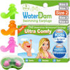 Picture of WaterDam Swimming Ear Plugs Great Waterproof Ultra Comfy Earplugs Prevent Swimmer's Ear (Size 2+2+2: Kids Teens Medium Ear Women Small Ear Men (Green Orange Pink))