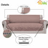 Picture of Easy-Going Sofa Slipcover Reversible Loveseat Cover Water Resistant Couch Cover Furniture Protector with Elastic Straps for Pets Kids Children Dog Cat (Loveseat, Pink/Beige)