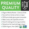 Picture of Organic Matcha Green Tea Powder | Baking, Lattes, Smoothies | Japanese Culinary Grade | 16oz (1 Pound) | by FGO