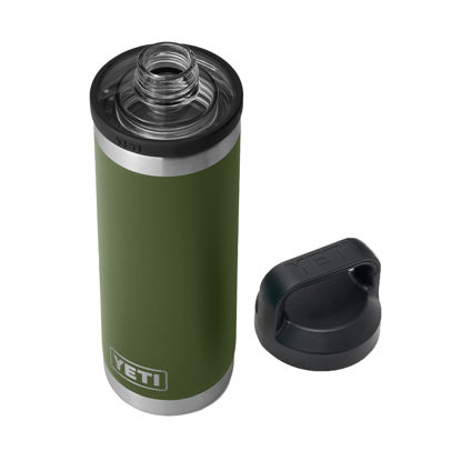 Picture of YETI Rambler 18 oz Bottle, Vacuum Insulated, Stainless Steel with Chug Cap, Highlands Olive