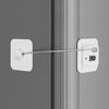 Picture of High-end Fridge Lock, Keep Your Food and Kids Safe with Our Refrigerator Lock - No Keys Needed, Combination Lock for Fridge, Pantry, and Cabinet (White, Square)