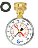 Picture of CARBO Instruments 2- 1/2" Pressure Gauge,Water Pressure Test Gauge, 3/4" Female Hose Thread, 0-200 PSI with Red Pointer