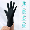 Picture of GMG SINCE1988 Exam Gloves,Black Disposable Gloves,Nitrile Gloves Large 100,4 mil No Latex Gloves