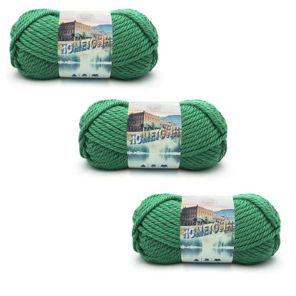 Picture of Lion Brand Yarn Hometown Yarn, Bulky Yarn, Yarn for Knitting and Crocheting, 3-Pack, Green Bay