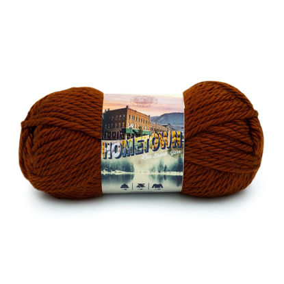 Picture of Lion Brand Yarn Hometown Yarn, Bulky Yarn, Yarn for Knitting and Crocheting, 1-Pack, Stowe Sugar Maple