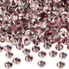 Picture of 288PCS Art Nail Rhinestones non Hotfix Glue Fix Round Crystals Glass Flatback for DIY Jewelry Making with one Picking Pen (ss30 288pcs, Lt. Amethyst)