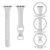 Picture of Acrbiutu Bands Compatible with Apple Watch 38mm 40mm 41mm 42mm 44mm 45mm 49mm, Slim Thin Narrow Replacement Silicone Sport Strap Wristbands for iWatch Series Ultra 8/7/6/5/4/3/2/1 SE Women Men, White