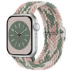 Picture of Braided Solo Loop Compatible with Apple Watch Band 38mm 40mm 41mm 42mm 44mm 45mm 49mm for Women Men, Stretchy Straps Elastic Sport Wristbands for iWatch Series 8 7 6 5 4 3 2 1 SE Ultra, Light Green