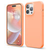 Picture of elago Compatible with iPhone 14 Pro Max Case, Liquid Silicone Case, Full Body Protective Cover, Shockproof, Slim Phone Case, Anti-Scratch Soft Microfiber Lining, 6.7 inch (Salmon)