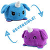 Picture of TeeTurtle - The Original Reversible Dog Plushie - Blue + Purple Puppicorn - Cute Sensory Fidget Stuffed Animals That Show Your Mood