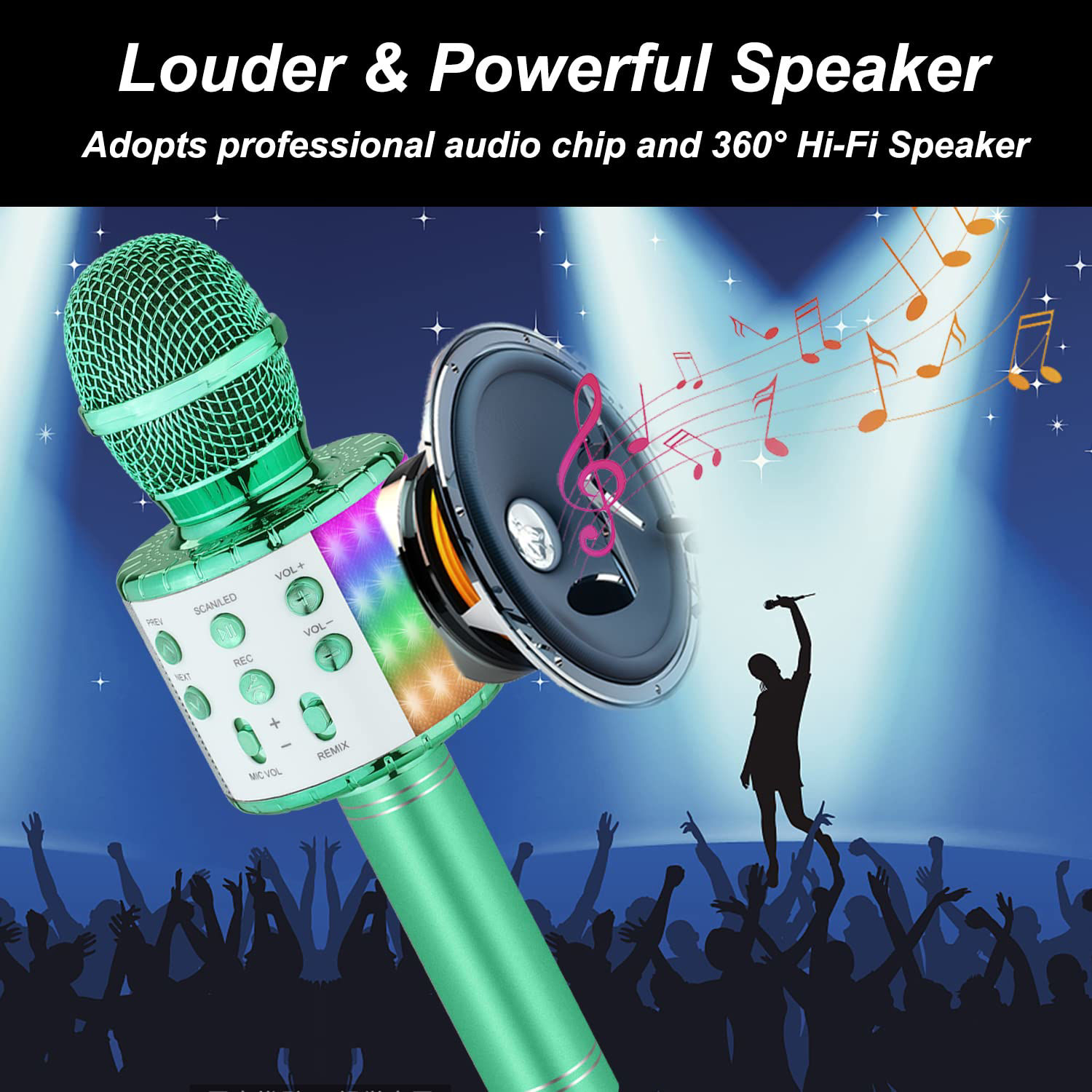 GetUSCart- 8 Year Old Girl Birthday Gift,Karaoke Microphone for Kids ...