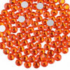 Picture of beadsland Flat Back Crystal Rhinestones Round Gems for Nail Art and Craft Glue Fix, Orange (2.9-3.0mm) SS12/1440pcs