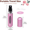 Picture of KAYZON Travel Mini Perfume Refillable Atomizer Container, Portable Perfume Spray Bottle, Travel Perfume Scent Pump Case Fragrance Empty Spray Bottle for Traveling and Outgoing (5ml) (6 Pcs)