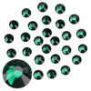 Picture of Jollin Glue Fix Crystal Flatback Rhinestones Glass Diamantes Gems for Nail Art Crafts Decorations Clothes Shoes(ss3 2880pcs, Dark Green)