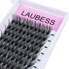 Picture of DIY Eyelash Extension 40D Clusters Lashes D Curl Individual Lashes Clusters Extensions Natural Look 3D Effect Black Individual False Eyelashes 120pcs (40D-0.07D, 16mm)