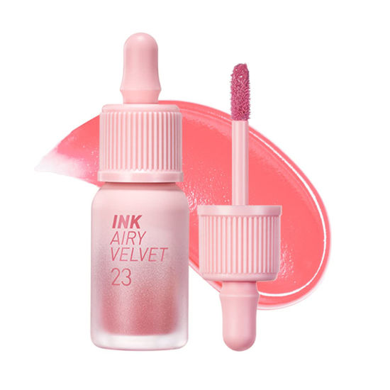 Picture of Peripera Ink Airy Velvet Lip Tint, Liquid Lip (0.14 fl oz, 023 IN THE PEACHLIGHT)