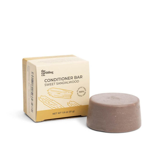 Picture of The Earthling Co. Conditioner Bar - Hair Conditioner Bar for All Hair Types - Paraben, Silicone, and Sulfate Free Bar for Men, Women, and Kids - Plant Based and Low Waste (Sweet Sandalwood)