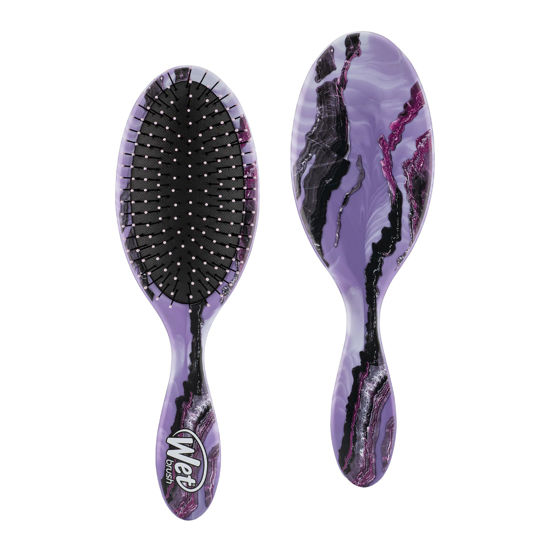 Picture of Wet Brush Original Detangling Brush, Purple (Techno Stone) - Detangler Brush with Soft & Flexible Bristles - Detangling Brush for Curly Hair - Tangle-Free Brush for Straight, Thick, & Wavy Hair