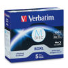 Picture of 98913 Verbatim M-Disc BDXL 100GB 4X with Branded Surface - 5pk Jewel Case Box Blue