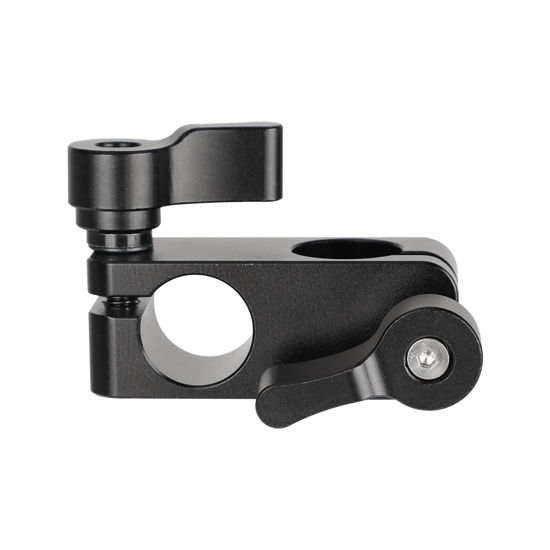 Picture of CAMVATE Right Angle Rod Clamp 15mm Rod 90 Degree Rotate for Video Camera DSLR Rig(Black) - 1102