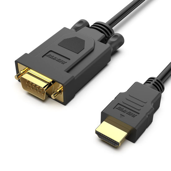 Picture of BENFEI HDMI to VGA 6 Feet Cable, Uni-Directional HDMI to VGA Cable (Male to Male) Compatible for Computer, Desktop, Laptop, PC, Monitor, Projector, HDTV, Raspberry Pi, Roku, Xbox and More