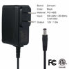 Picture of Dericam 12V 1A DC Power Supply Adapter for IP/CCTV Security Camera, 5ft/1.5 Meter AC to DC Power Cord, Wall Charger, Output DC 12V 1000mA, Input AC 100V-240V/50 or 60Hz/0.4A Max, US Plug, Black