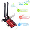 Picture of WiFi 6E AX210 PCI-E WiFi Card BT5.2 160MHz Tri-Band Expands WiFi into 6GHz/5GHz/2.4GHz 5400Mbps Gigabit AX210ngw Desktop PC PCIe Wireless Network Adapter WiFi 6E 802.11ac ax MU-MIMO for Windows 11/10