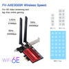 Picture of WiFi 6E AX210 PCI-E WiFi Card BT5.2 160MHz Tri-Band Expands WiFi into 6GHz/5GHz/2.4GHz 5400Mbps Gigabit AX210ngw Desktop PC PCIe Wireless Network Adapter WiFi 6E 802.11ac ax MU-MIMO for Windows 11/10