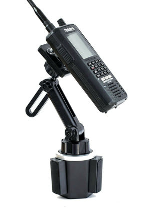 Picture of Adjustable Height Cup Holder Mount for Uniden SDS100 and BCD436HP