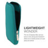 Picture of kwmobile Neoprene e-Reader Pouch Size 6" eReader - Universal eBook Sleeve Case with Zipper, Wrist Strap - Petrol