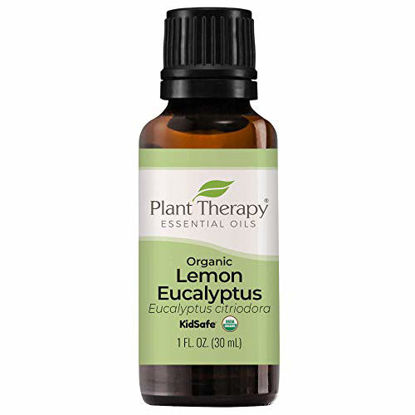 Picture of Plant Therapy Organic Lemon Eucalyptus Essential Oil 100% Pure, USDA Certified Organic, Undiluted, Natural Aromatherapy, Therapeutic Grade 30 mL (1 oz)