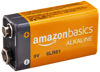 Picture of Amazon Basics 12-Pack 9 Volt Alkaline Performance All-Purpose Batteries, 5-Year Shelf Life, Packaging May Vary