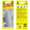 Picture of LITTLE TREES Car Air Freshener I Hanging Tree Provides Long Lasting Scent for Auto or Home I Pure Steel, 24 count, (4) 6-packs